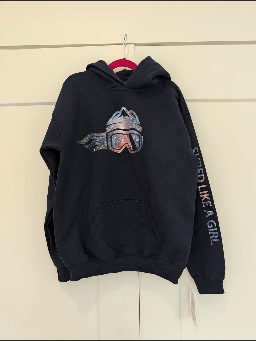 Navy 'Shred Like a Girl' gALEXy Graphic Hoodie